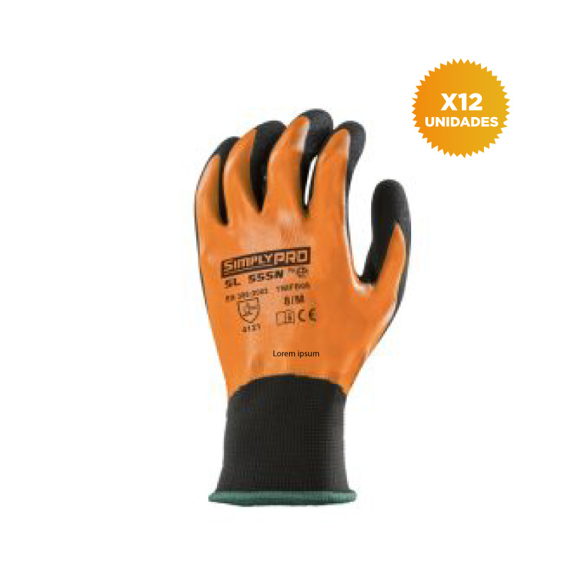 Guantes de Seguridad Nitrilo Talla 8 X12 Und - 1NIFB08 - Imagen 2