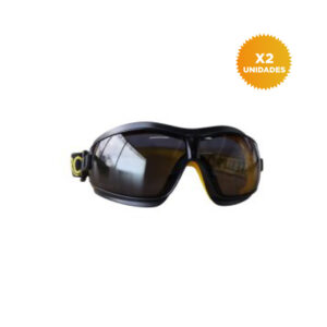 LENTE DE SEGURIDAD ZEX OSCURO STEELPRO X2 UNIDADES