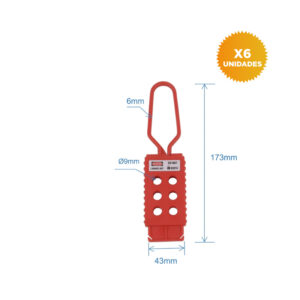 ENCLAVAMIENTO TIPO TENAZA DE NYLON X6 UNIDADES - BDS-K8631