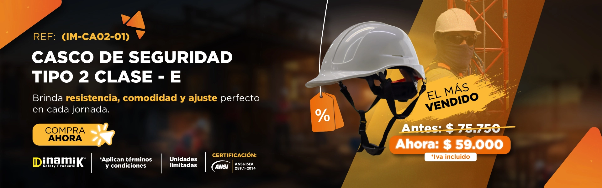 Banner casco de seguridad